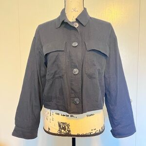 Ladies Zara Navy Lined Jacket/Blazer Size S